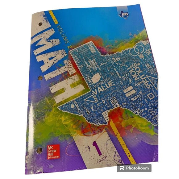 Texas TEKS Math Course 1 Volume 2 Unknown Binding – January 1, 2015 - Picture 1 of 5